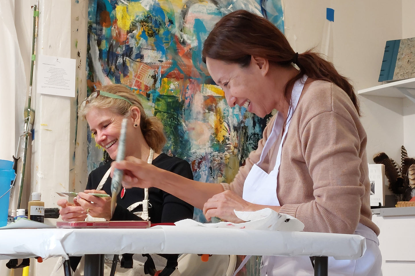 Painting in the Artist’s Studio